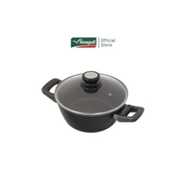 Seagull หม้อต้ม อัลทิเมท 24 ซม. พร้อมฝาแก้ว