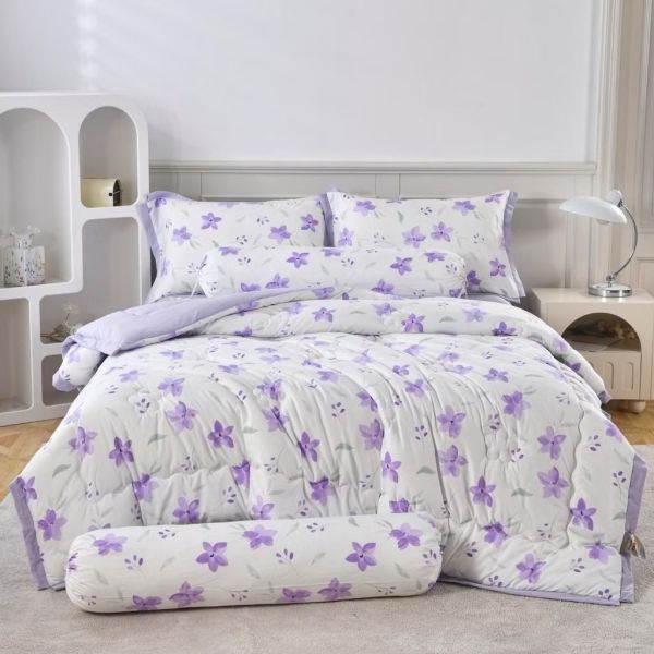 ชุดผ้าปูที่นอนลูกคุณหนู สไตล์เกาหลี  คอตตอนพรีเมี่ยม Super Soft งานผ้านุ่มพิเศษ 6 ชิ้น