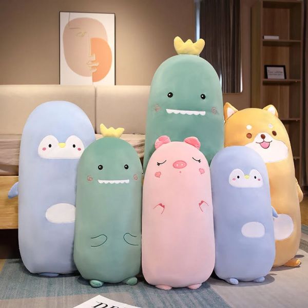 หมอนกอด หมอนข้างสุขภาพ หมอนข้างใยสังเคราะห์ผ้าหุ้มขนนิ่มลวดลายน่ารัก หมอนข้างตุ๊กตา 60cm