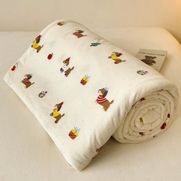 ผ้านวม ขนาดคิงไซส์ผ้านวมนุ่มพิเศษ ลายน้องหมา