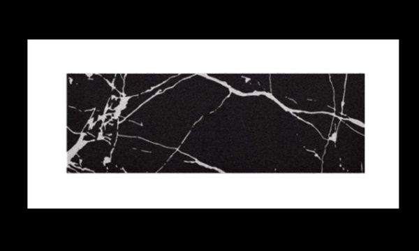 [MT04-00000009] พรมเช็ดเท้า พรมดักฝุ่น ลาย มาร์เบิล ดำ ขนาด 40x120 ซม